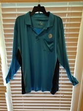AT T Men's Dry Fit Polo Size XX L long sleeve clean Wire Tech 2 X