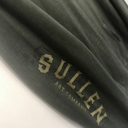 Sullen Art Company Built To Last Mens Pullover Hoodie Olive Green & Gold Sz XL - Picture 5 of 6
