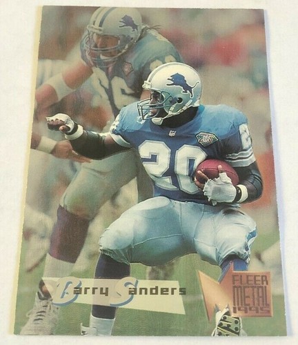 Barry Sanders #66 card from 1995 Fleer Metal