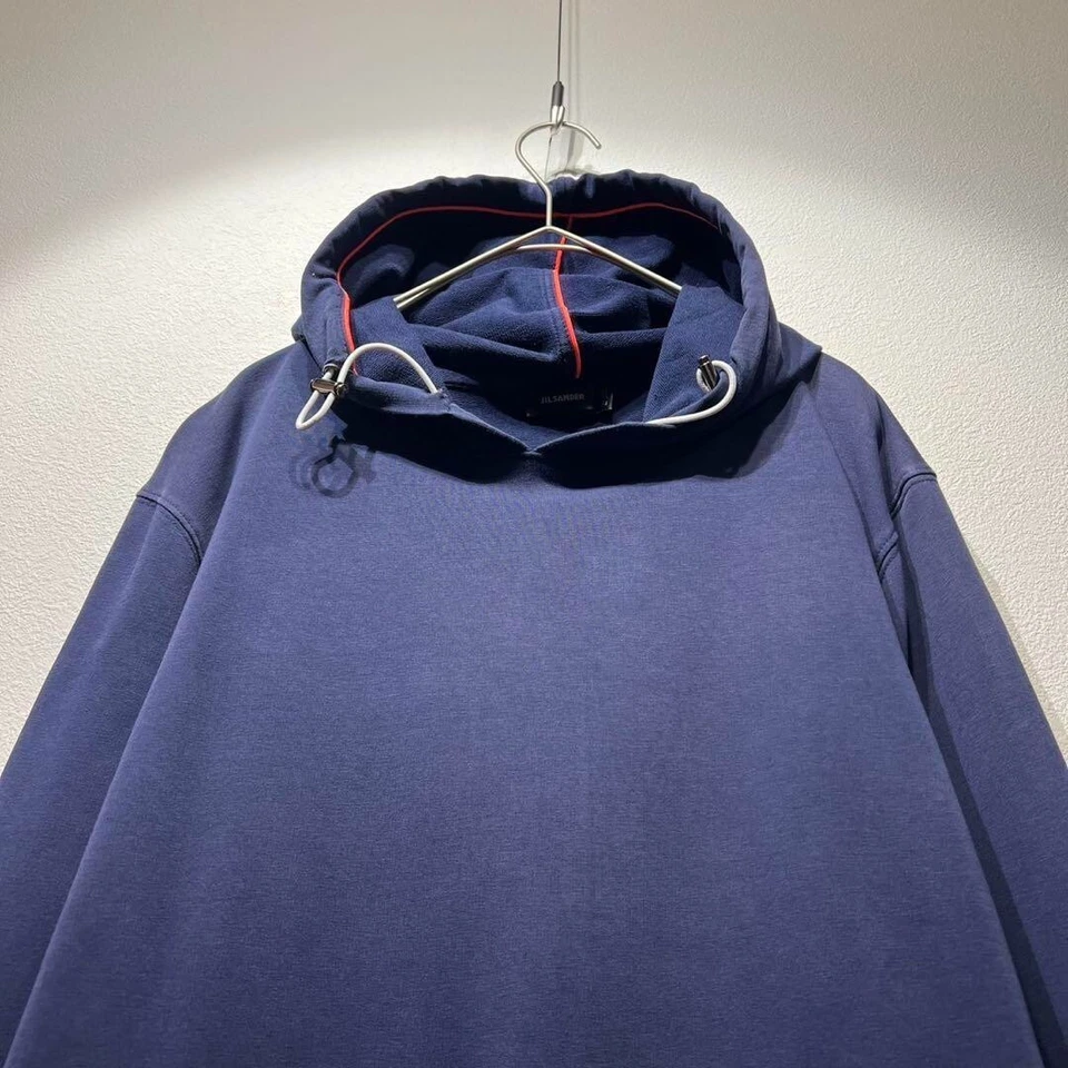 Sudadera con capucha para hombre Jil Sander diseño de logotipo de tubería M Foto 3 de 4