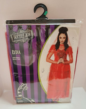 Beetlejuice Lydia Deetz Adult Large L Spirit Halloween Costume Dress Veil New