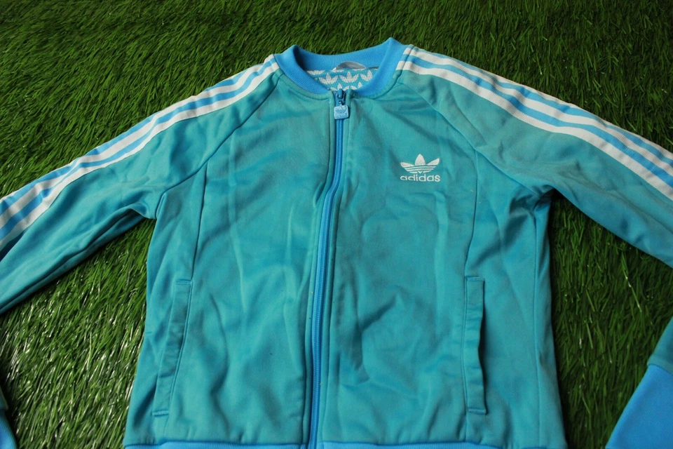 CHAQUETA DEPORTIVA ADIDAS ORIGINAL CLÁSICA 3 RAYAS CASUAL MUJER TALLA 36 Foto 2 de 4