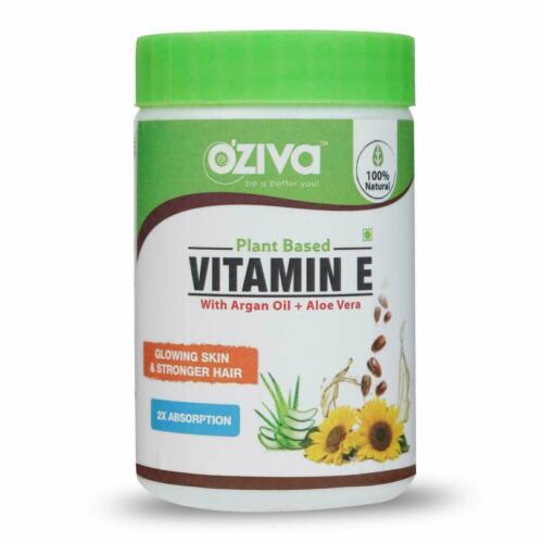OZiva Vitamin E With Aloe Vera + Argan Oil For Glowing Skin /Strong Hair | BestP - Picture 1 of 4