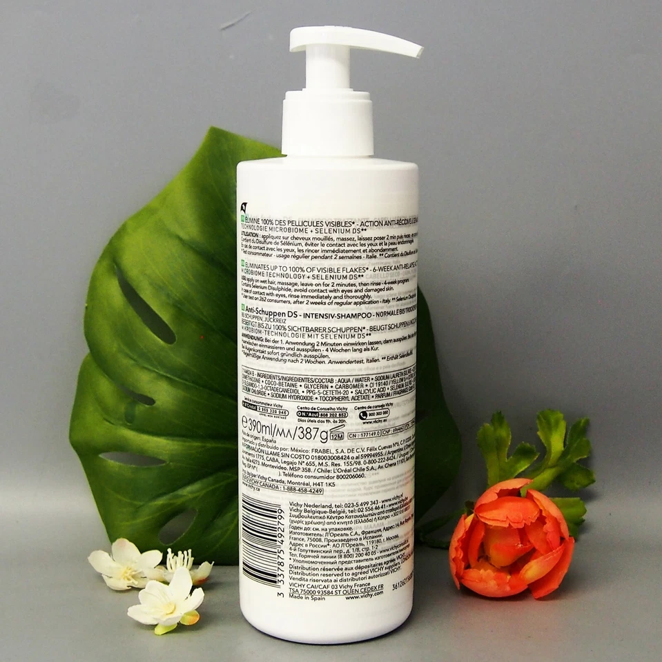 *Dry* Vichy Dercos Anti Dandruff DS Shampoo for Dry Hair 390ml/ 13.2oz - Image 3 of 3