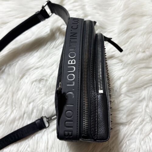 Borsa Christian Louboutin in pelle originale ottime condizioni tracolla nera - Foto 10 di 20