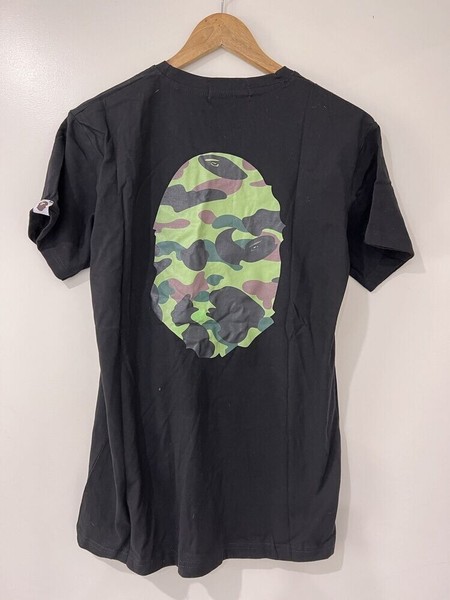 A bathing ape college t-shirt camo L