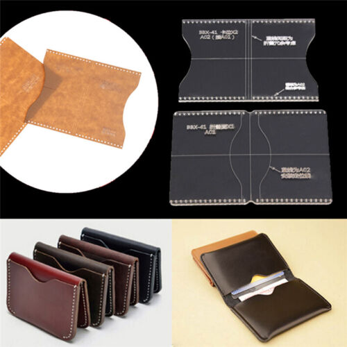 2 pz strumento modello artigianale trasparente acrilico per borsa a portafoglio in pelle Cra xb_cu - Foto 1 di 8