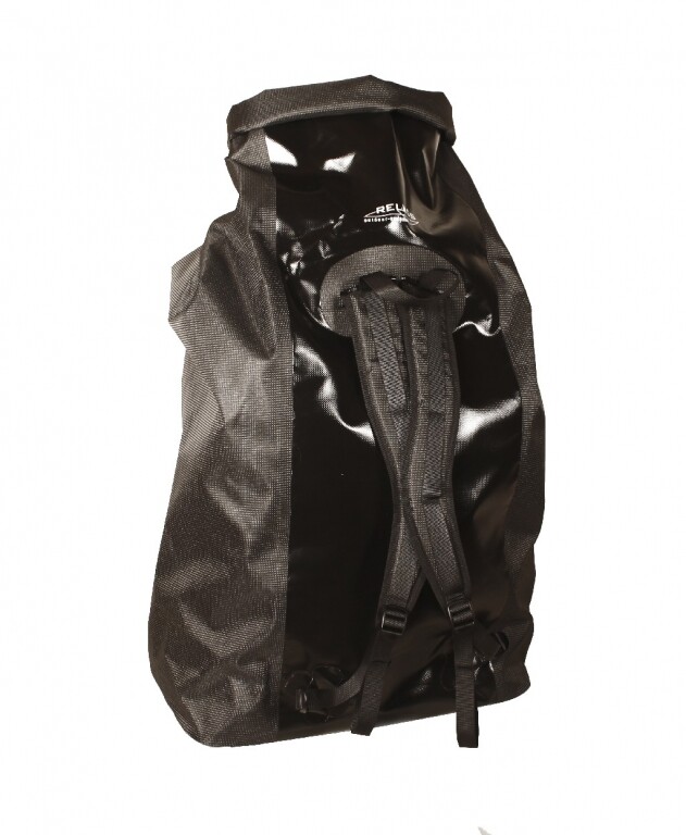 black transport backpack