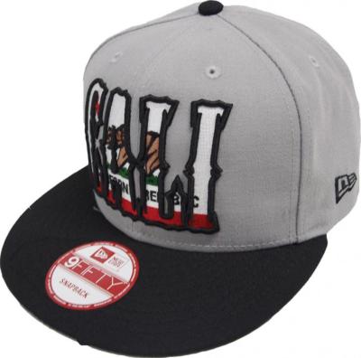 New Era California Edition Bear In Cali Grey Black Snapback Cap 9fifty Basecaps