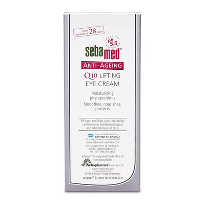 Sebamed Anti-Ageing Q10 Lifting Eye Cream | Co Q10, Vit E | Free Shipping | 15ml