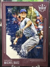 Michel Baez San Diego Padres 2020 Panini Diamond Kings RC Framed Plum