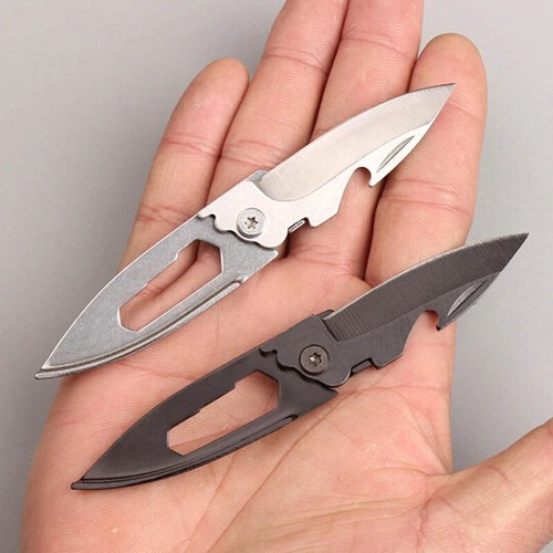 Slim Folding Thin Pocket Knife Lightweight Travel Backpacking EDC Everyday Carry - Picture 9 of 14