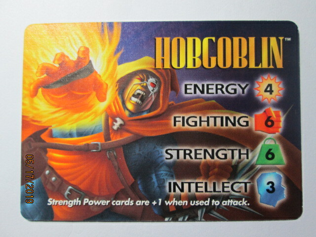 1996 Marvel Overpower Ccg - Iq - Hero Card - Hobgoblin