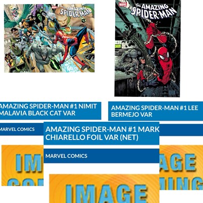 AMAZING SPIDER-MAN #1 JR , Miller,  Black Cat, FOIL + (SET OF 5    PRESALE 04/09