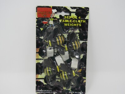 Barbeque Bob Table Cloth Weights Set of 4 Bumble Bees