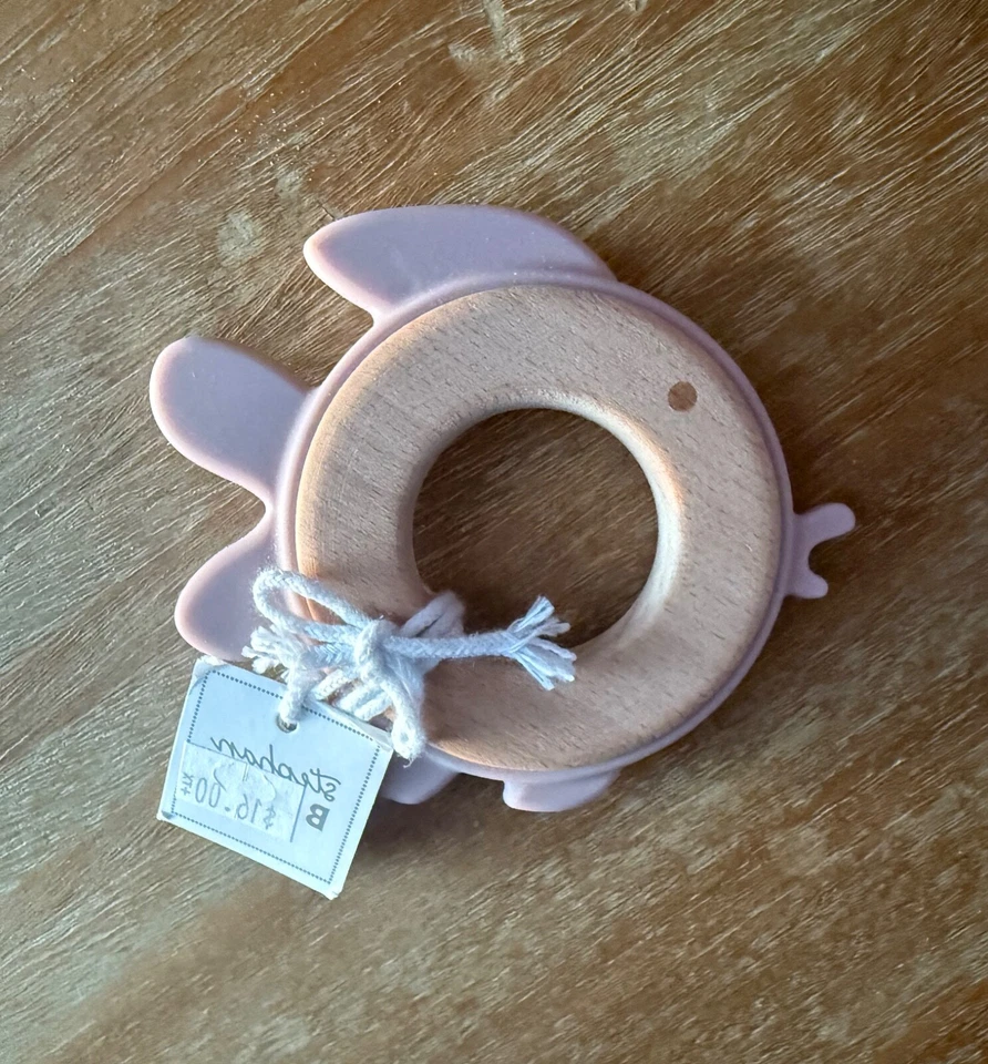 Mordedores de silicona Stephan Baby Ocean - Juego de 2 Foto 2 de 3