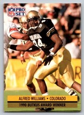 1991 Pro Set - Award Winner Alfred Williams #35 Grey box on back (RC)