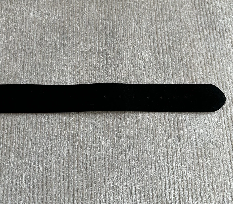 Винтажный Roberto Cavalli черный кожаный ремень замши кристалл змея размер маленький - Изображение 4 из 4