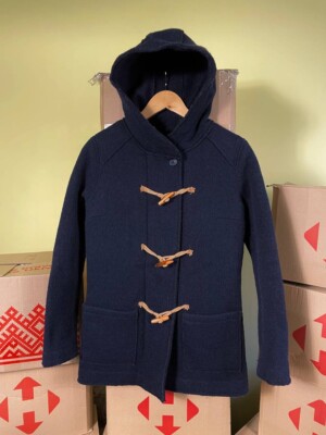 bomboogie womens wool duffle coat jacket made in Romania size US 6