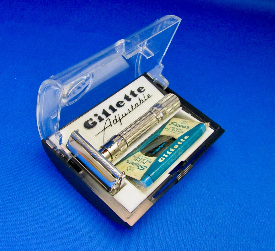 Gillette Vintage FATBOY Adjustable  TTO Razor F4 1960 Made In U.S.A. MINT COND - Image 2 of 4