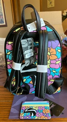 Loungefly Navy Bambi Floral Kids Backpack with Matching Cardholder Loungefly disney bambi and - Gem main image 4
