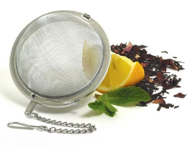 2 (cantidad) infusores de bolas de té de hojas sueltas de acero inoxidable colador de 2" pulgadas para tés Foto 2 de 4