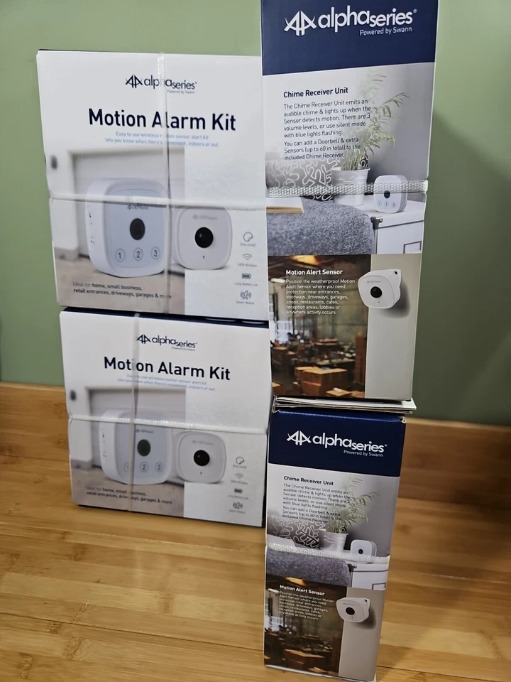 Swann Alpha Series Wireless Motion Kit Sensor Unit & Chime Indoor Outdoor Set 4 - Image 4 of 4