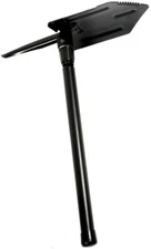 Black Heavy Duty Steel Handle US Military Folding Shovel & Pick