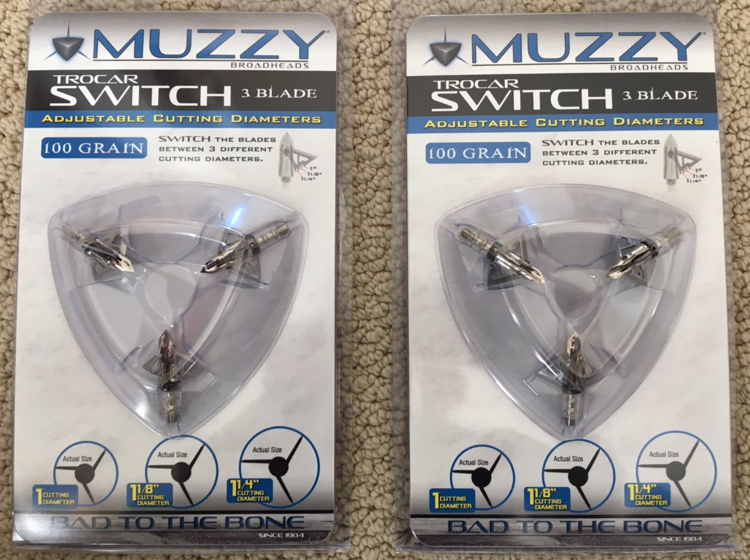 Muzzy Trocar Switch Adjustable Cutting Diameter 3 Blade 100 