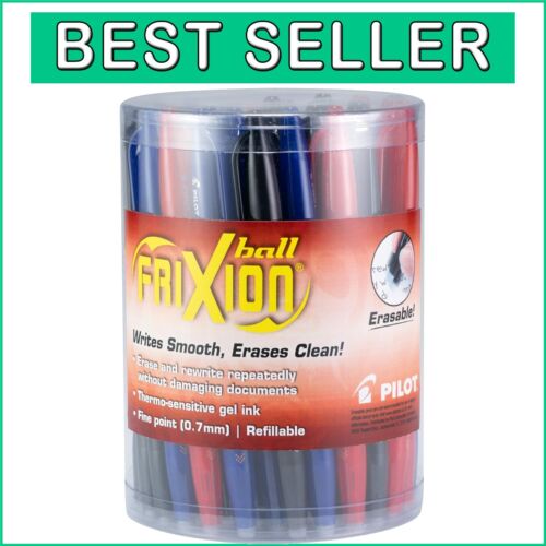 FriXion Ball 36-Count Erasable Gel Ink Pens - Assorted Colors, Fine Point 0.7mm