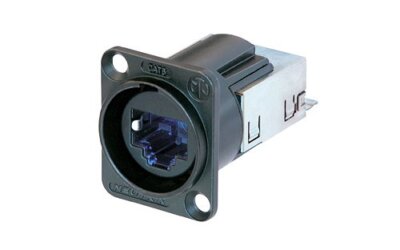 Neutrik NE8FDY-C6-B etherCON CAT6 Series - The etherCON CAT6 D-shape panel co...