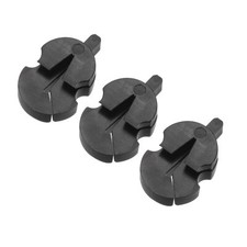3-Pack Violin Practice Mute Tourte-Style Black Rubber for All Violins