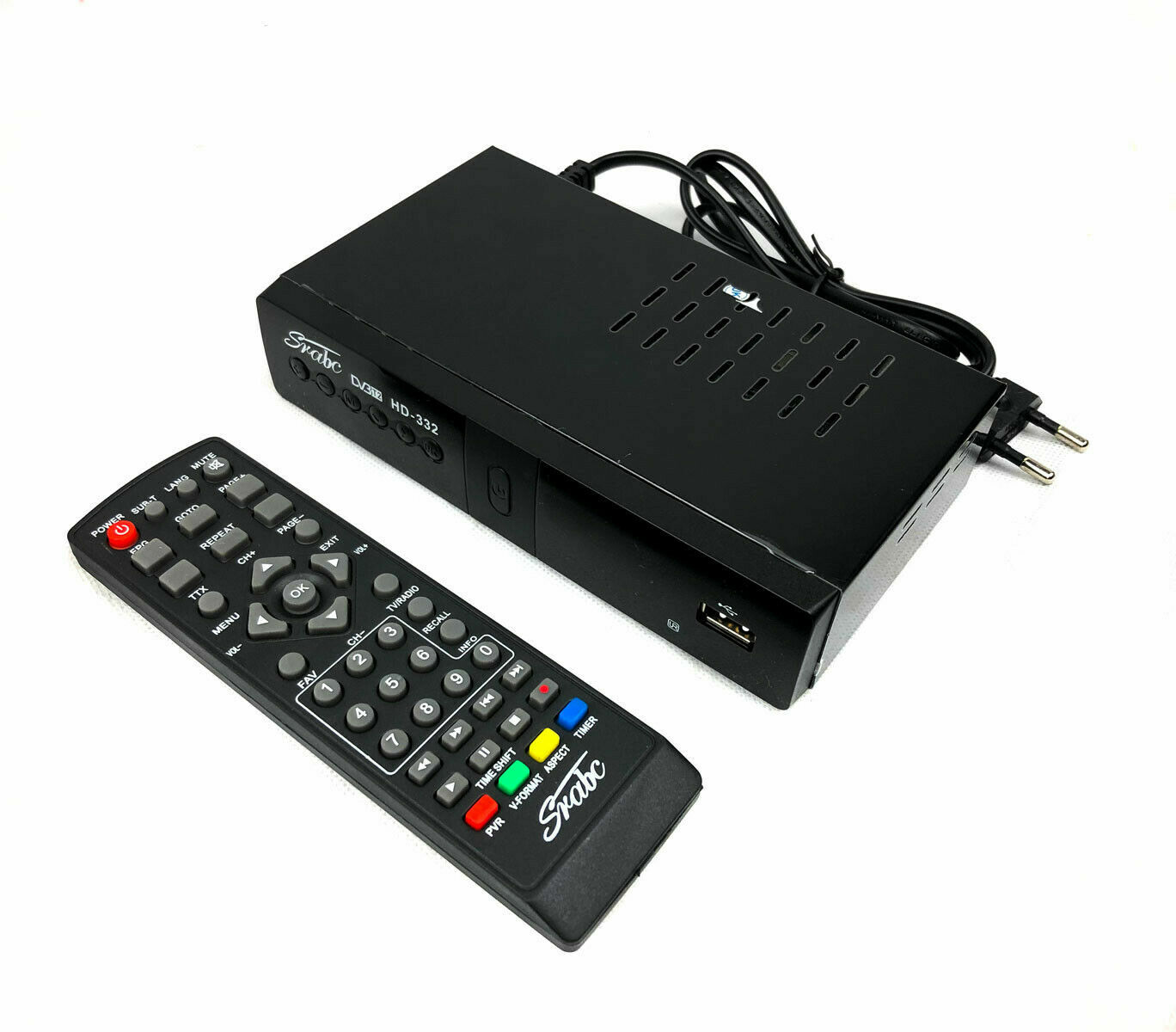 Decoder Dvb T2 Full Hd Hd332 Srabc Sistema Pvr Uscita Scart E Hdmi Usb Mpeg cir