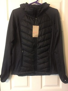 NEW H  M  Sport  Black Hooded Puffer Vest Jacket Coat 