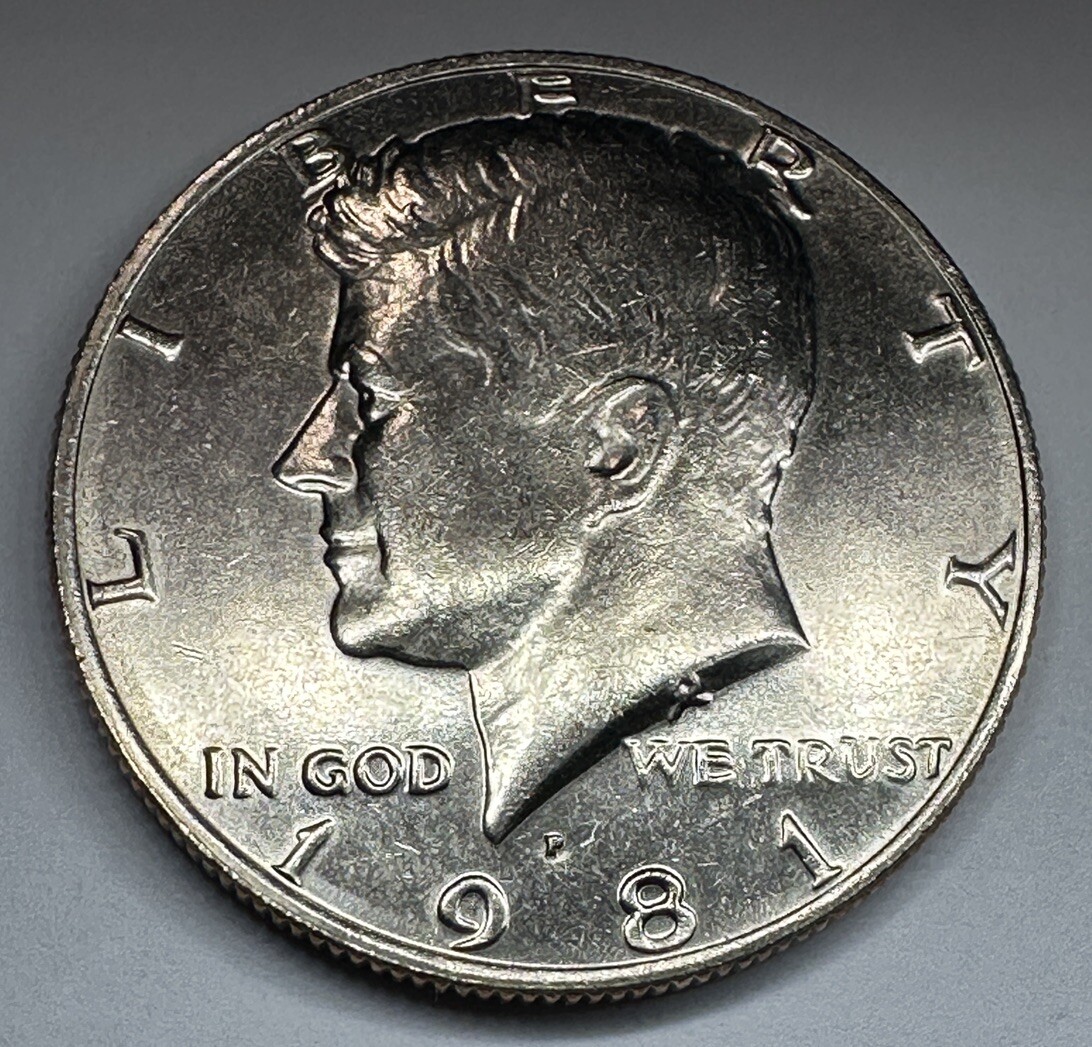 1981-P Kennedy Half Dollar 50cent Piece Coin Uncirculated from US