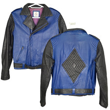 VINTAGE J. Park Mens Leather Moto Jacket Size...