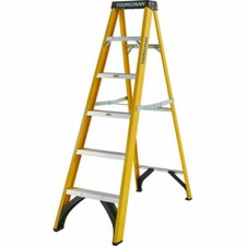Youngman S400 2.59m Step Ladder - Black/Silver/Yellow