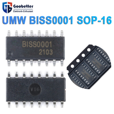 Patch UMW BISS0001 SOP-16 Infrarot-Sensorsignalprozessor Chip Verschiedene Meng