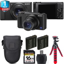 Sony ZV-1 Digital Camera Black  Extra Battery 1 Yr Warranty 16GB