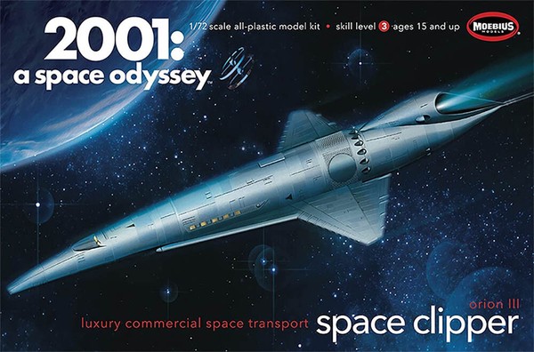 Orion Iii Space Clipper 2001: A Space Odyssey 1:72 Model Kit Moebius 2001-11-image
