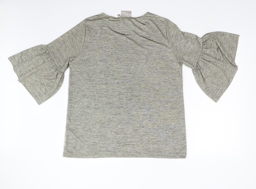 Dantelle Womens Gold Polyester Blend T-Shirt Size L - Picture 2 of 12