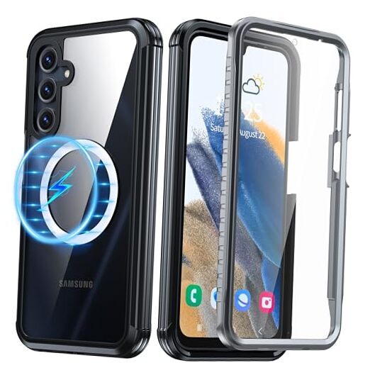 for Samsung Galaxy A16 5G Phone Case with Magsafe [Full Body Protection] Black