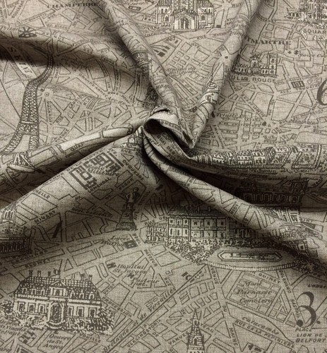 LACEFIELD DESIGNS PARISIENNE PEWTER FRENCH PARIS EIFFEL TOWER FABRIC BY THE YARD - Picture 4 of 6