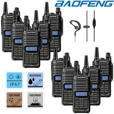 18W BAOFENG UV9R PLUS IP67 WATERPROOF U/VHF WALKIE TALKIE TWO WAY HAM RADIO LOT