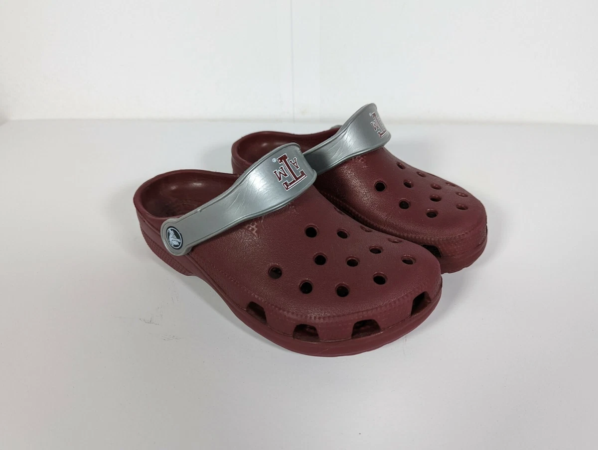 CROCS Womens ATM burgundy Silver US 4 5