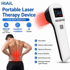 Cold Laser Red Light Physical Therapy 650nm 808nm 20 Diodes for Back Pain Relief