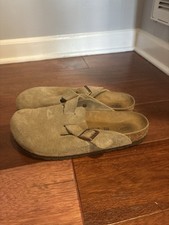 Men's Birkenstock Clog Cream Latte Size 8-8.5, Almost Perfect Condition