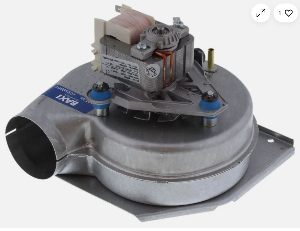 BAXI POTTERTON 40958901 FAN ASSEMBLY 70 80 SOFT MOUNT SUPRIMA - BRAND NEW BOXED