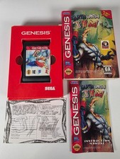 Earthworm Jim Sega Genesis CIB Cardboard Box Manual Tested Working 1994