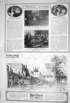 Alter 1923 Red Tape Whisky Cromwell Parliament Hosue Ely John Haig Club 20.